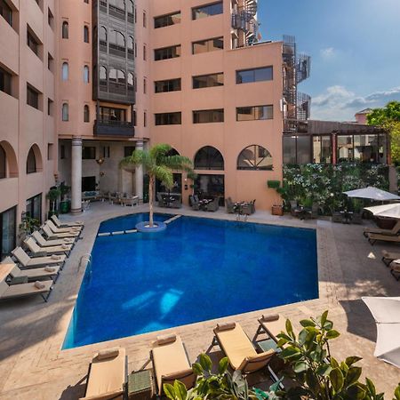海微尼格spa酒店 马拉喀什 外观 照片 The swimming pool at the hotel