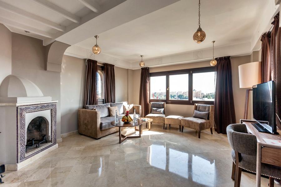 海微尼格spa酒店 马拉喀什 外观 照片 A living room in a luxury apartment